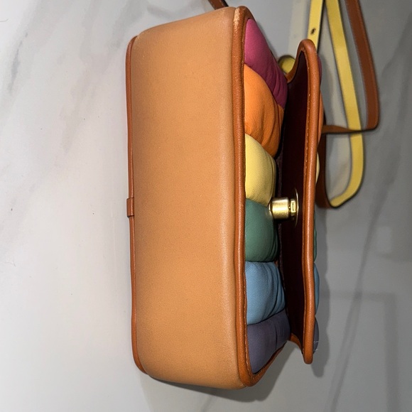 Coach Rainbow Quilted Leather Turnlock Shoulder Bag 20 (2021 Pride) - Picture 10 of 11